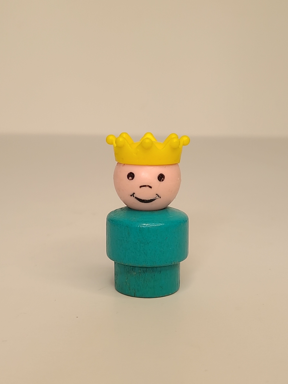 Vintage Fisher Price Little People Wooden Body Figure Prince for Castle Set 993